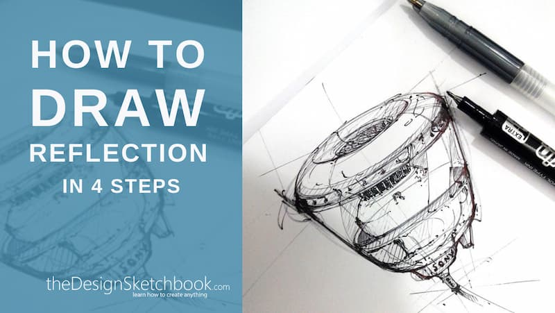 How to draw light reflection