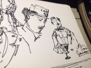 Sketching the Grand Budapest Hotel movie