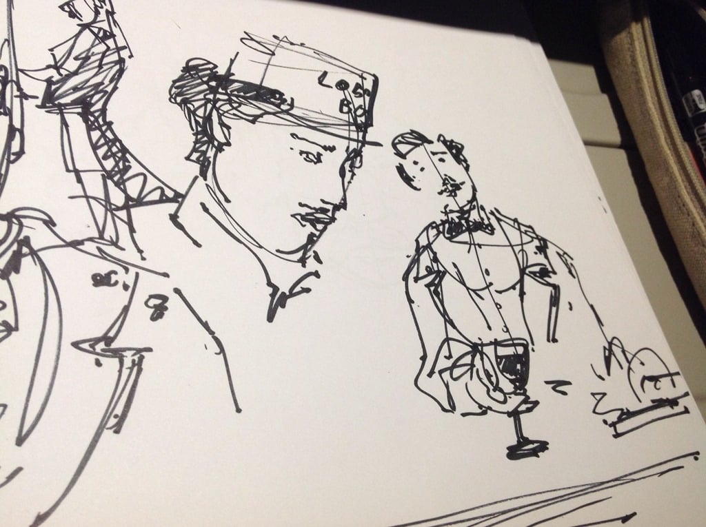 Sketching the Grand Budapest Hotel movie