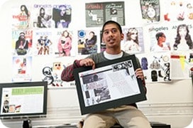 FIDM Graphic Design School Student Shows His Work