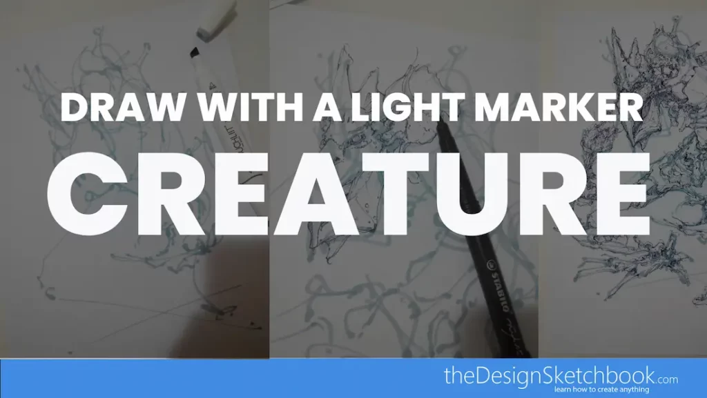 TIP 37-38 | How to Draw a Creature With a Light Marker