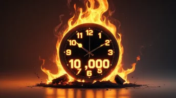 Rule of 10000 hours clock burns