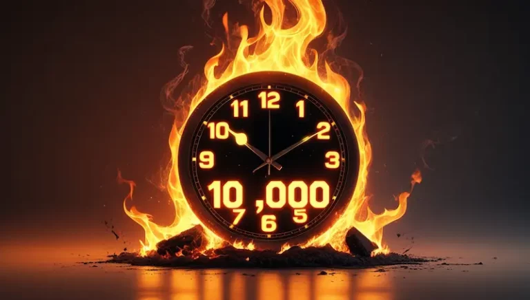 Rule of 10000 hours clock burns