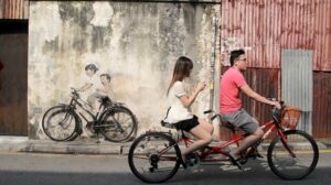 Cycling at Penang - Street Art