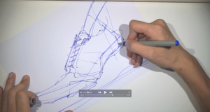 How to make your sneaker sketch stand out with a simple shadow