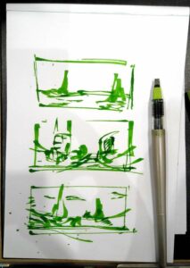 Drawing Concept art thumbnails
