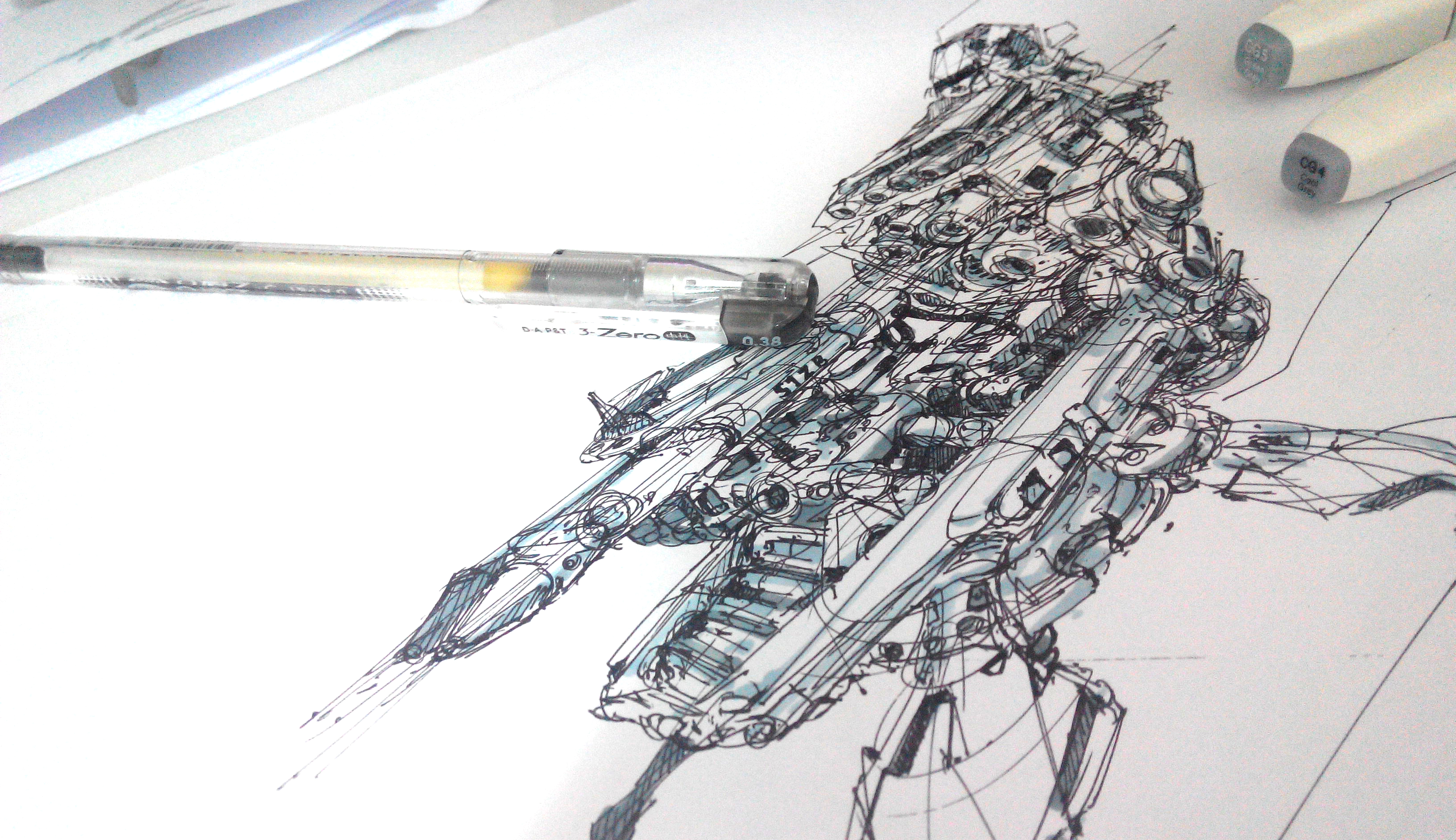 Sketch with reference pictures is not cheating (concept art) |TIP84