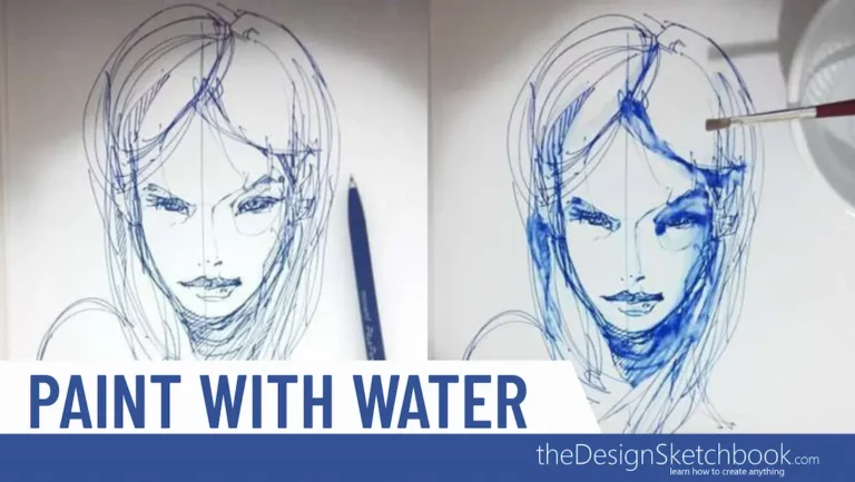 TIP 77 Paint with a Gel Pen and Water: Turning Accidents into Art