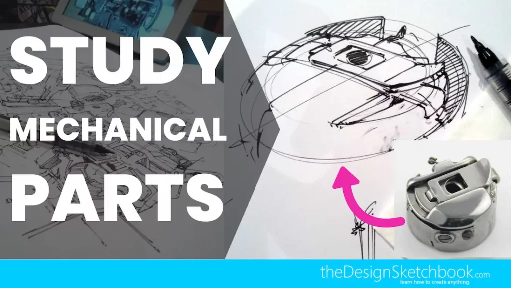 TIP 88 Boost Your Concept Art Skills with Mechanical Parts Study (Inside a Sewing Machine)