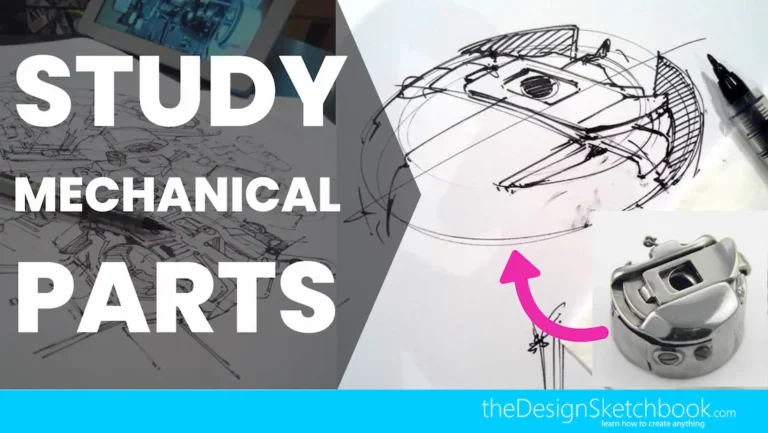 TIP 88 Boost Your Concept Art Skills with Mechanical Parts Study (Inside a Sewing Machine)
