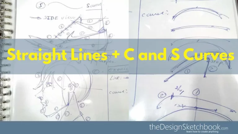 TIP79 The 3 Sketching Lines That Will Transform Your Drawing: Straight, C, and S Curves