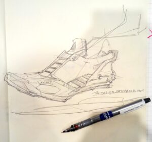Adidas Sneaker sketch with mechanical pencil