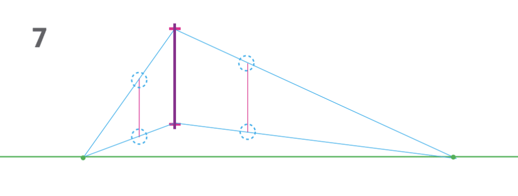 how to draw a cube 2-point perspective - Step 7 box height