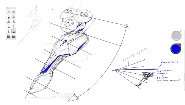 sketching razor-converging lines perspective-sketchbook pro-a