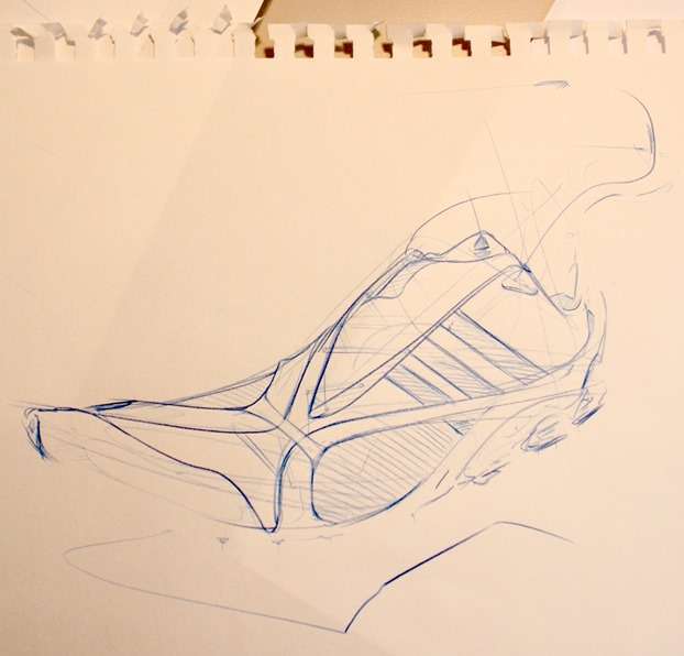 Adidas shoe sketch blue lead