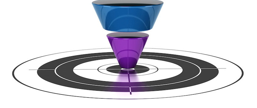 Funnel process target design