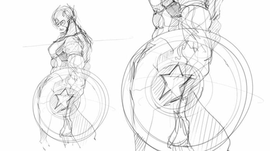 Why you shouldn't draw the shield first? (Captain America)