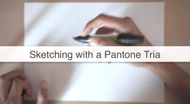 Sketching with a Pantone Tria