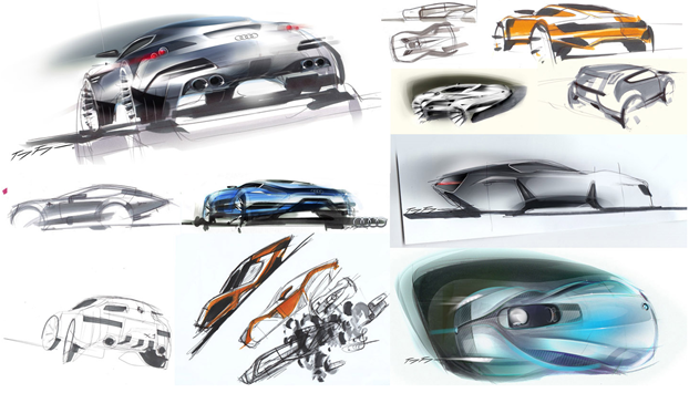 Toyfon sketches of car