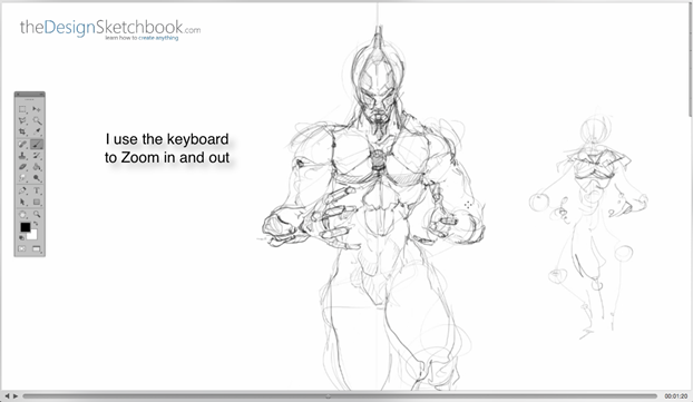 14 Use keyboard to zoom in and out - Concept art