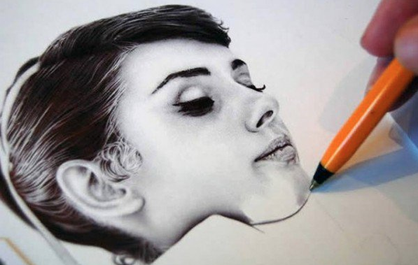 James Mylne Ball point pen artworks