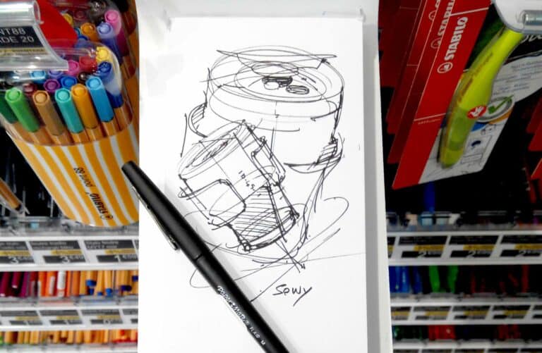 Love sketching with the Papermate FLAIR M (Medium)