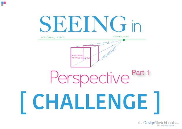 Learn how to see in perspective - Cube drawing with 1-point perspective