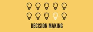 Decision Making - Light bulb icons