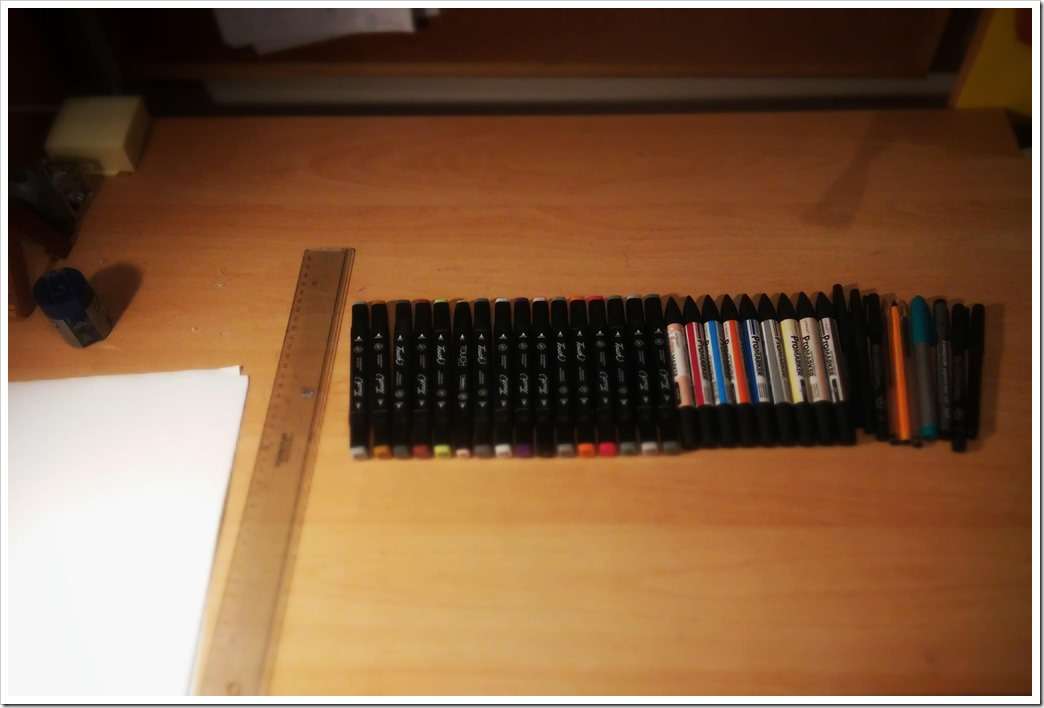 Hippolyte Lucas Desk Hippolyte Lucas Desk and sketching markers