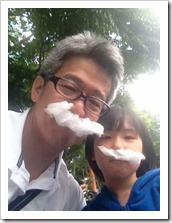 Huang and his niece
