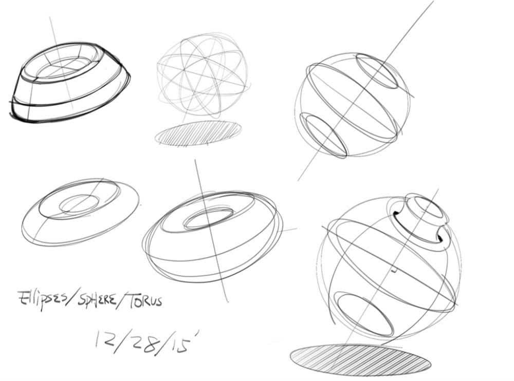 Huang Li Chung - Ellipse Sphere Torus drawing
