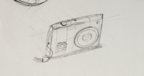 Camera product design life drawing low construction