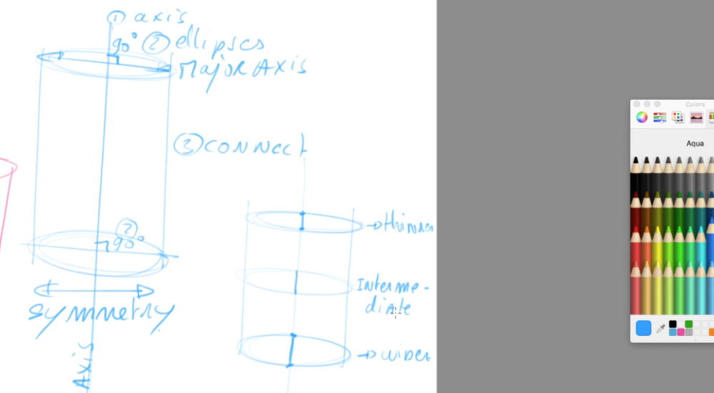 How to draw basic 3d volumes - cone - cube - cylinder - the design sketchbook - g