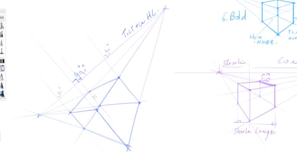 How to draw basic 3d volumes - cone - cube - cylinder - the design sketchbook - p