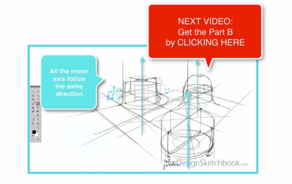 How to draw multiple cylinders- design sketching Part A q