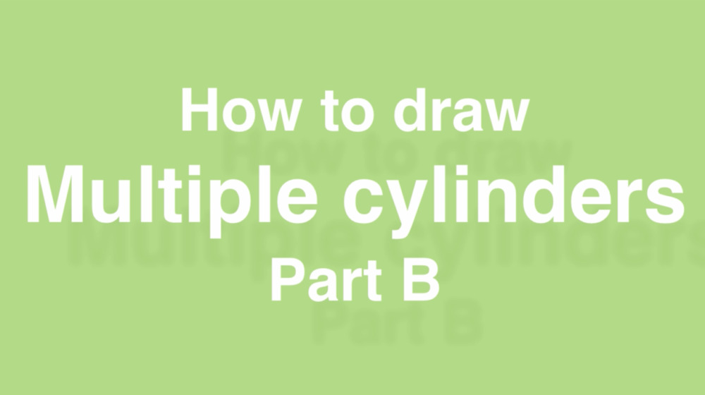 How to draw multiple cylinders- design sketching Part B a