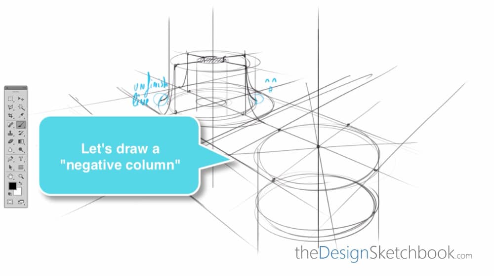 How to draw multiple cylinders- design sketching Part B n