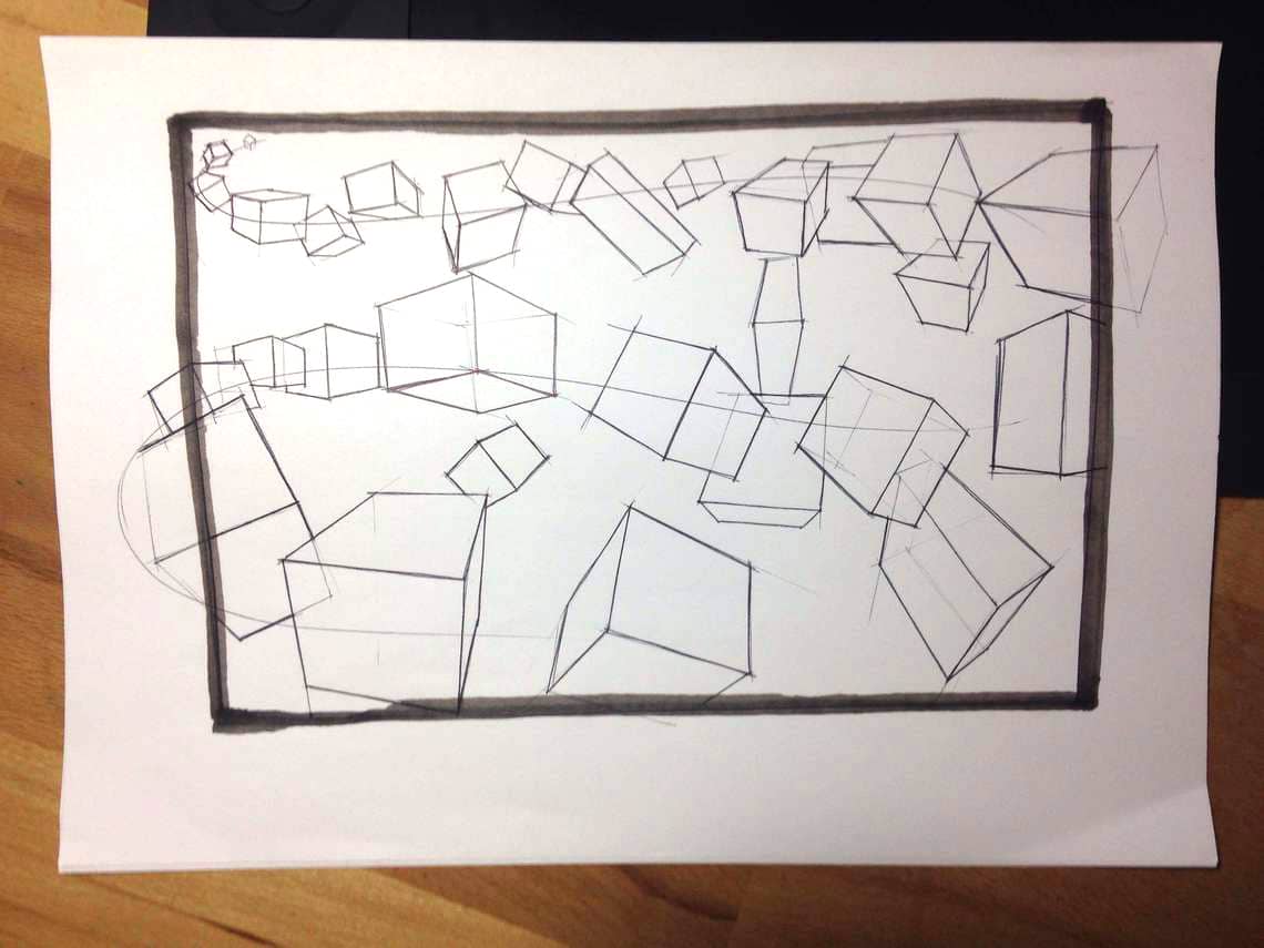 Leonardo Penaranda Cubes Sketch like the pros The Design sketchbook