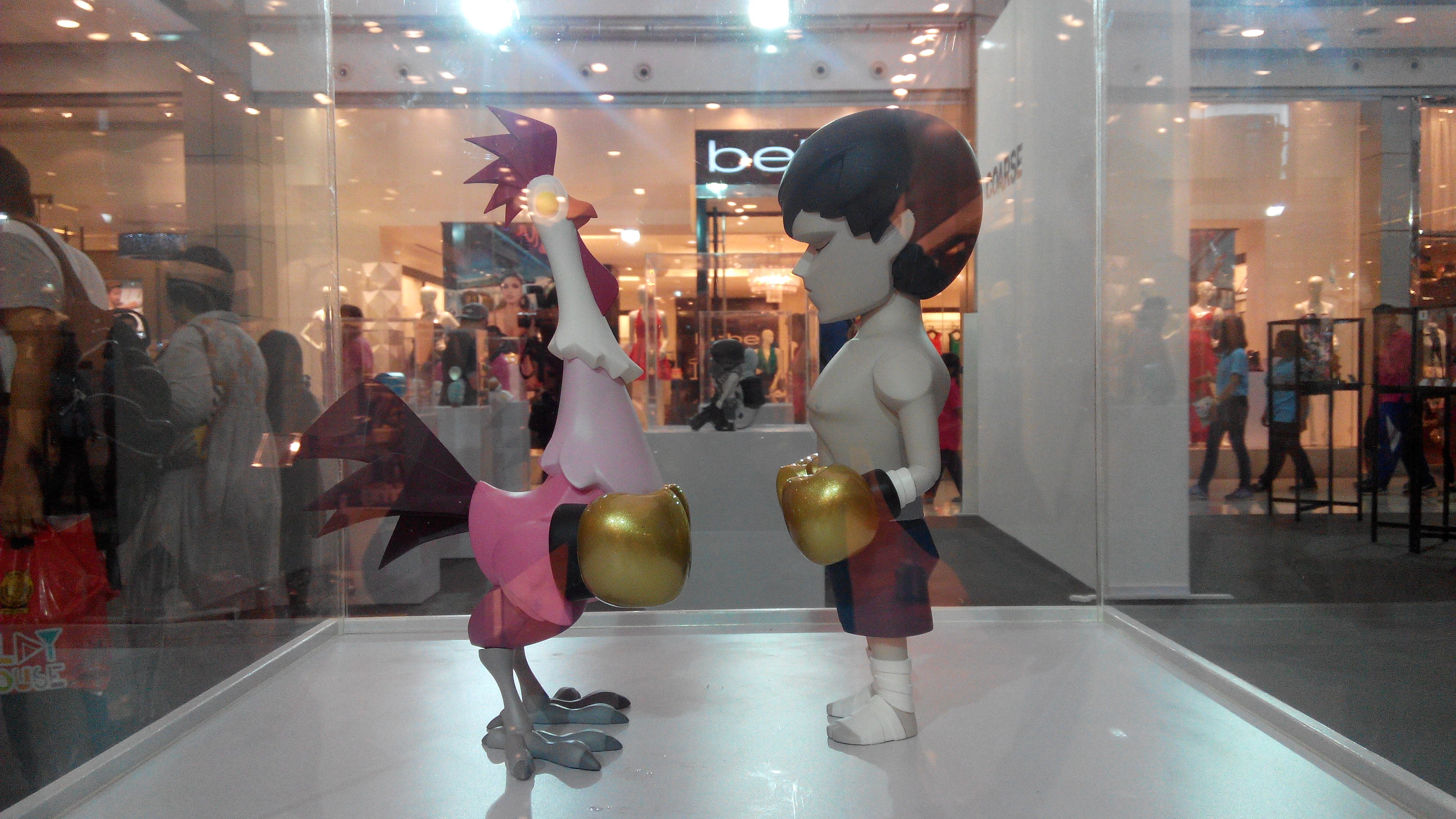 Coarse Toy Sculpture Boxe Rooster ToyExpo Bangkok