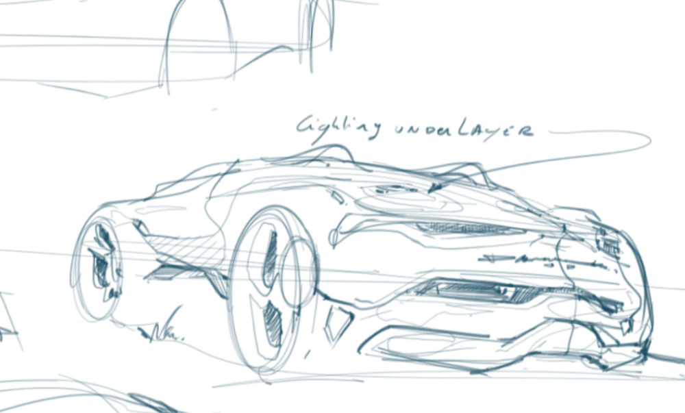 Draw a car on graphic tablet
