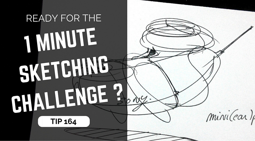 Tip how to draw the minute sketching challenge the design sketchbook product and industrial design sketching tutorials