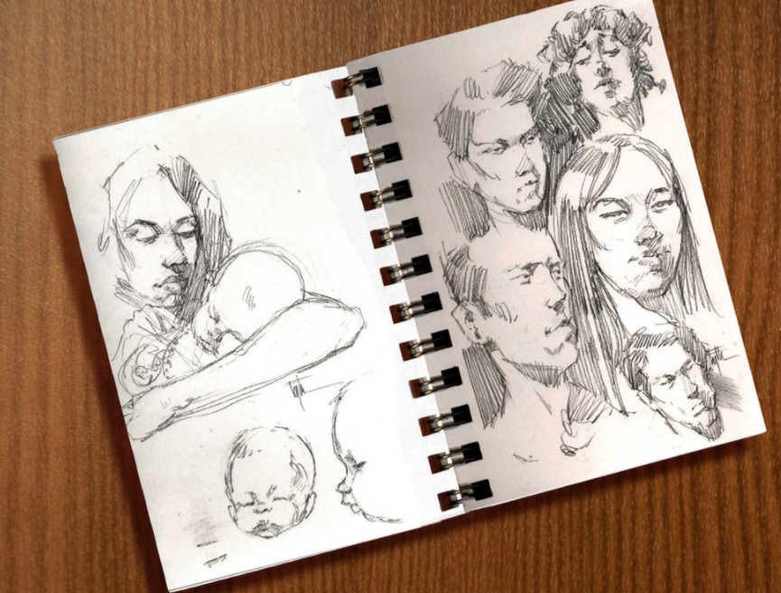 Edward Eyth Design sketching Sketchbook drawings