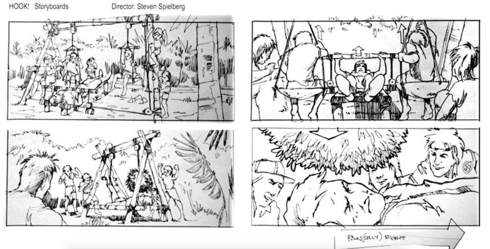 Edward Eyth Design sketching Steven Spielberg HOOK Storyboards