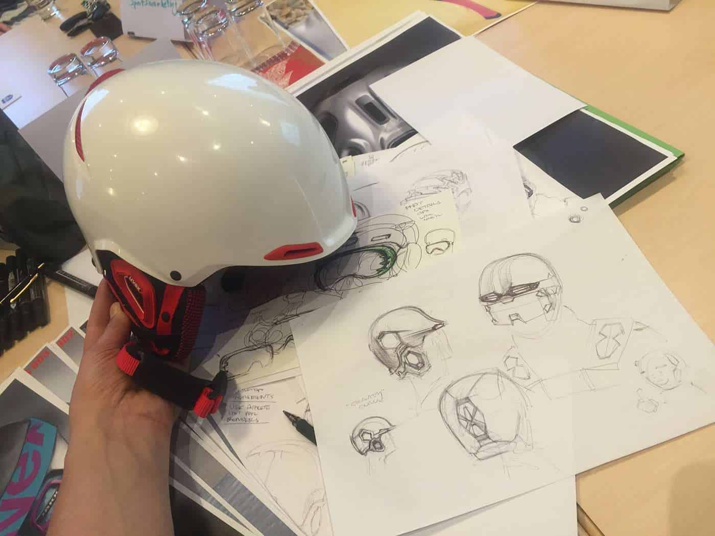 Noah Sussman Sports Product designer Uvex sports sketching helmet