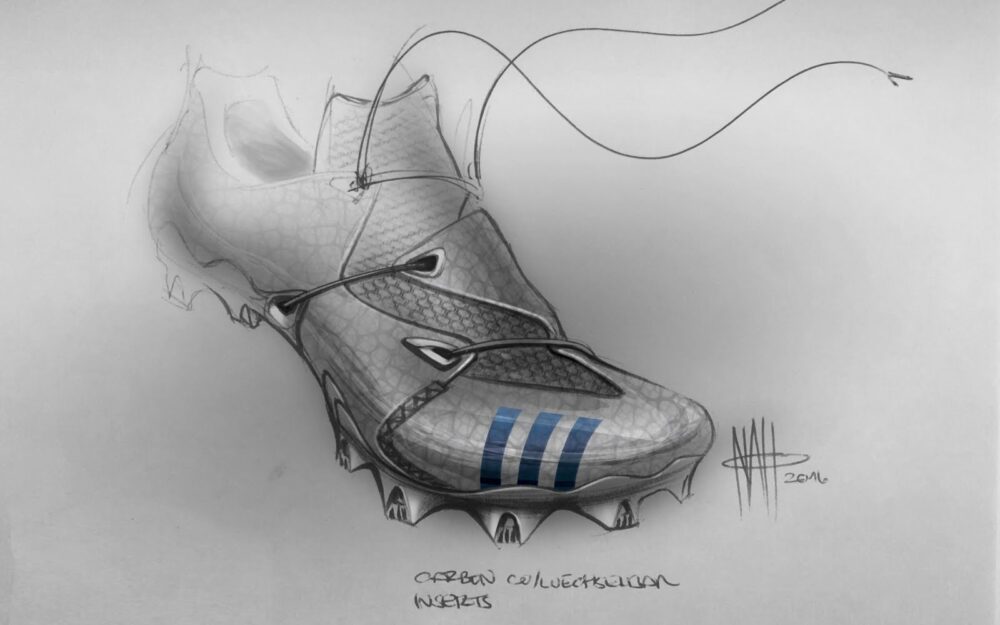 Adidas footwear design sketch - Noah Sussman