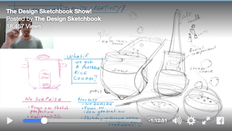 TIP 218 3 Techniques to Give Visual Impact to Your Sketches: The Design Sketchbook Show #1
