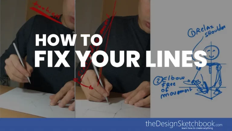 TIP 221 How to Fix Curved Lines: Correct Your Sketching Posture for Better Control