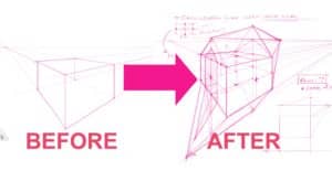 Learn how to draw in 3D with the move the dot technique