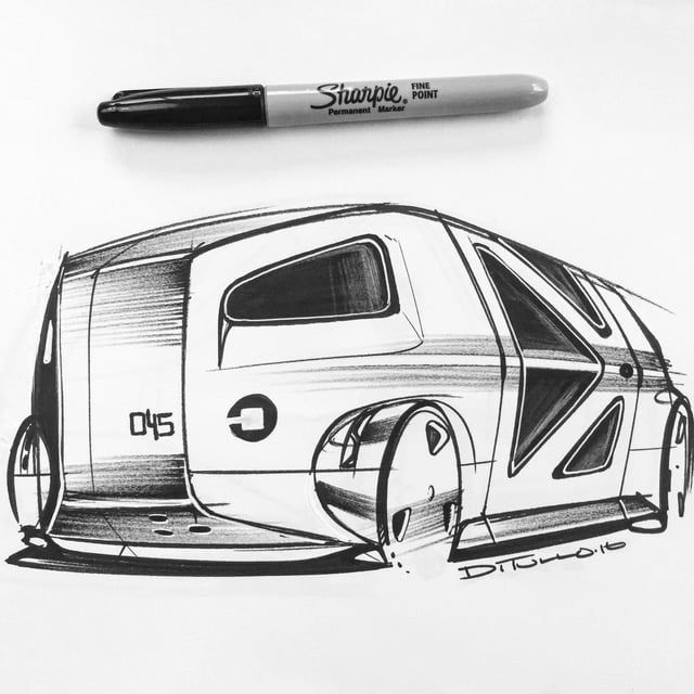 Michael DiTullo Design Sketching Sketchbook Concept art engine vehicle