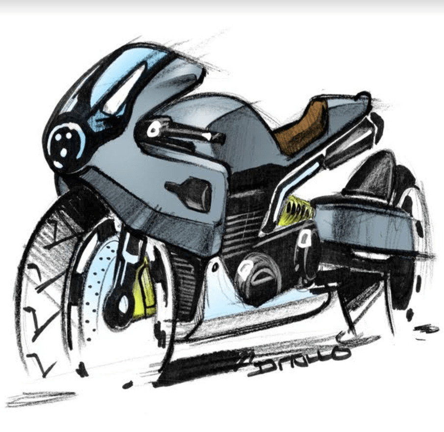 Michael DiTullo Design Sketching Sketchbook Motorbike